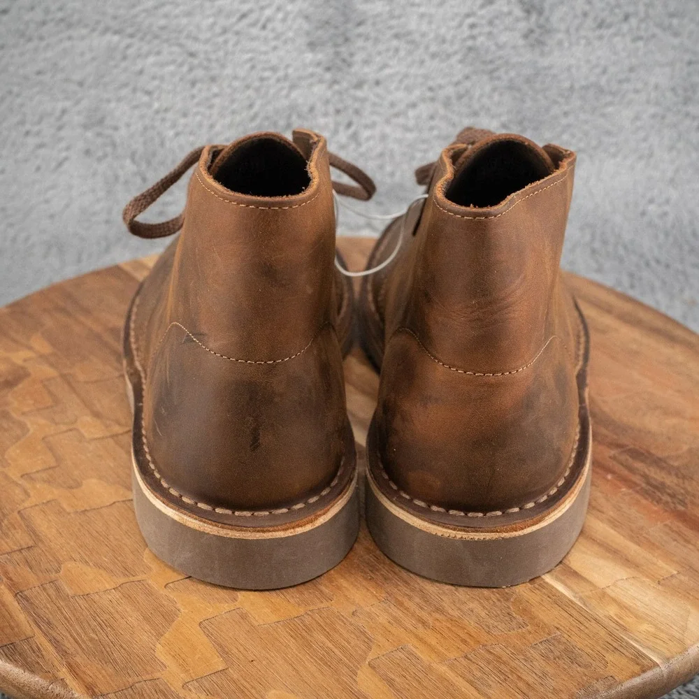 Clarks Originals Bushacre 2 Beeswax Brown Mens 8.5 Leather Chukka‎ Boots 82286